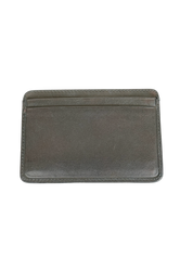 Chanel Cambon Line Quilted Silver Metallic Card Holder