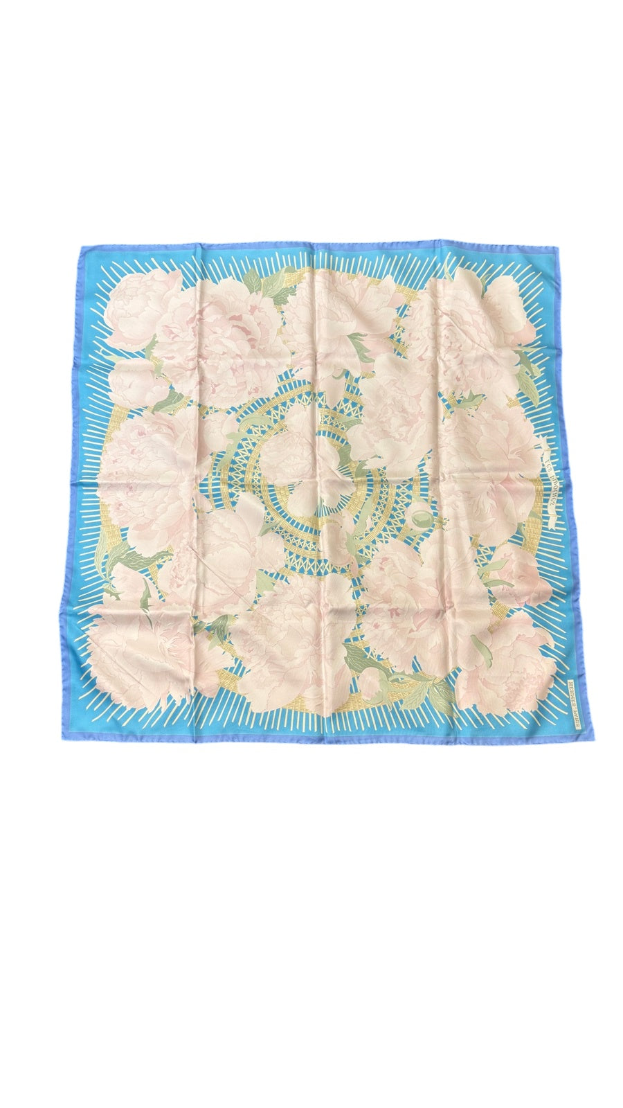 Hermes Les Pivoines Silk Scarf