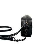 Gucci GG Marmont Mini Camera Bag in Black Matelassé Leather