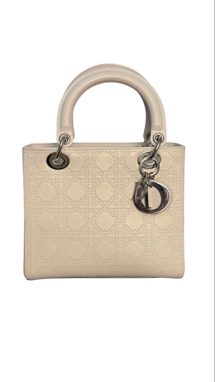 Dior Lady Dior Medium Leather Handbag