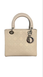 Dior Lady Dior Medium Leather Handbag