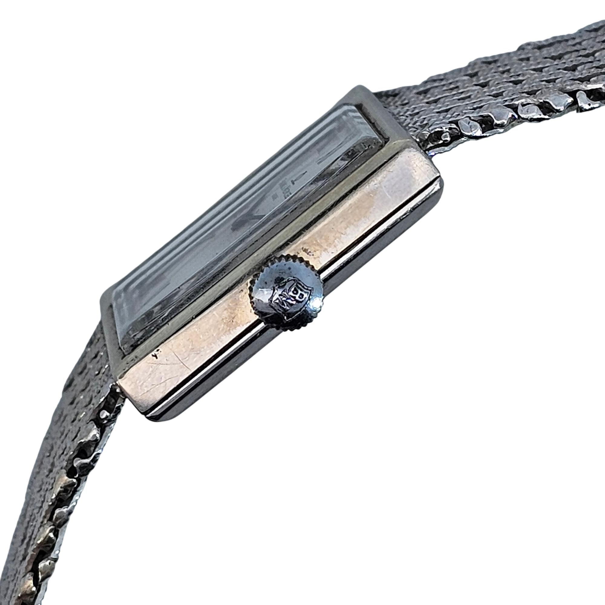 Baume & Mercier 14KWG Rectangle dial Vintage Watch