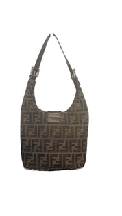 Fendi Vintage Zucca Canvas Shoulder Bag