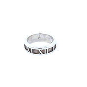 Tiffany & Co. Atlas Roman Numeral Sterling Silver Ring