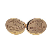 Tiffany & Co. 'Return to Tiffany' 18K Yellow Gold Cufflinks