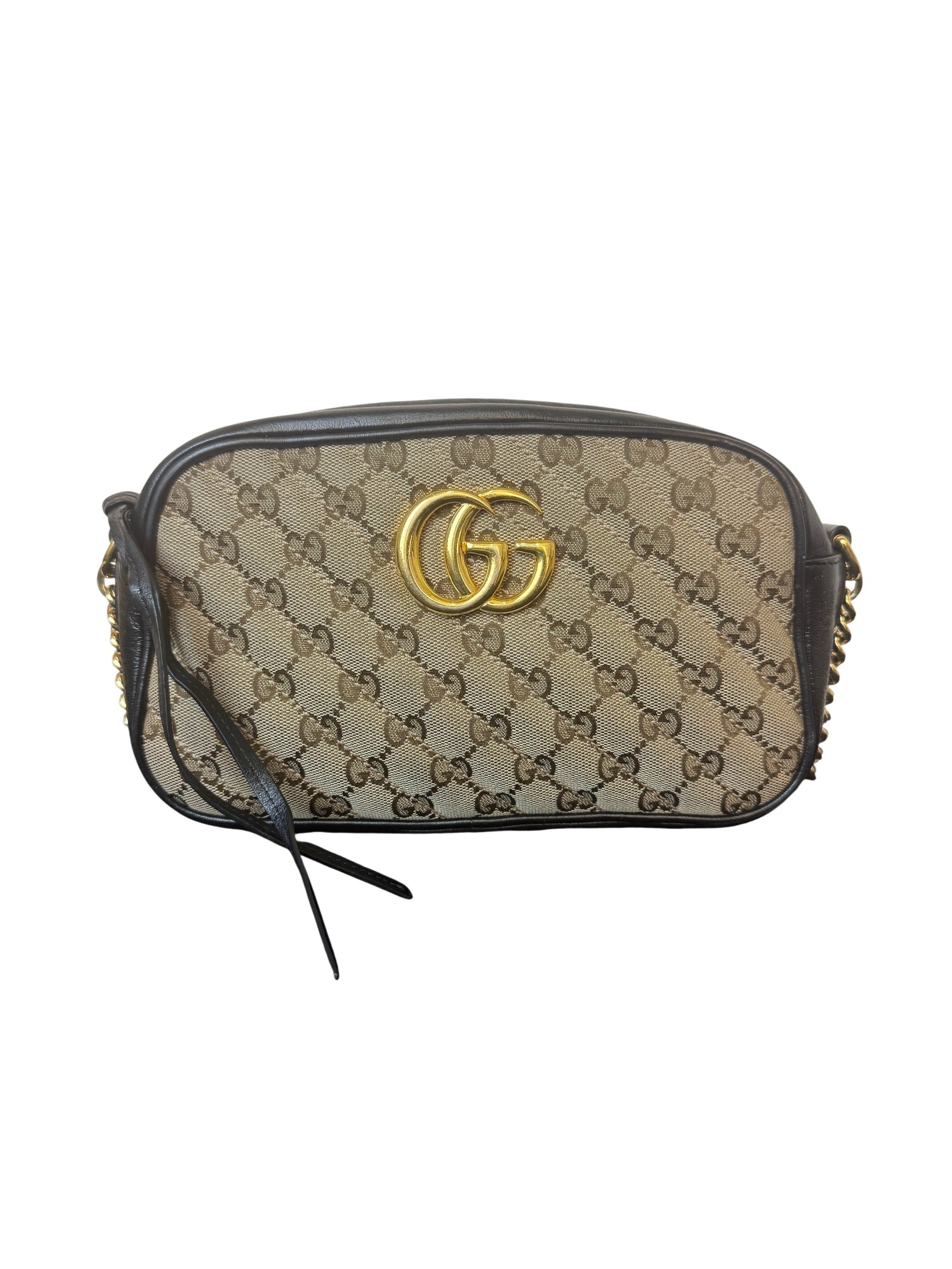 Gucci GG Marmont Matelassé Canvas Crossbody Bag
