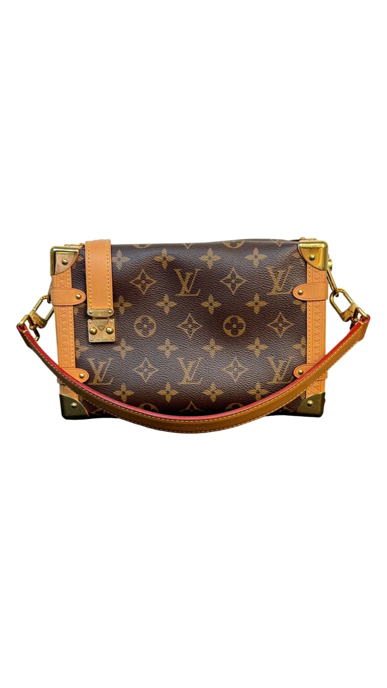 Louis Vuitton Side Trunk MM Monogram Canvas Shoulder Bag
