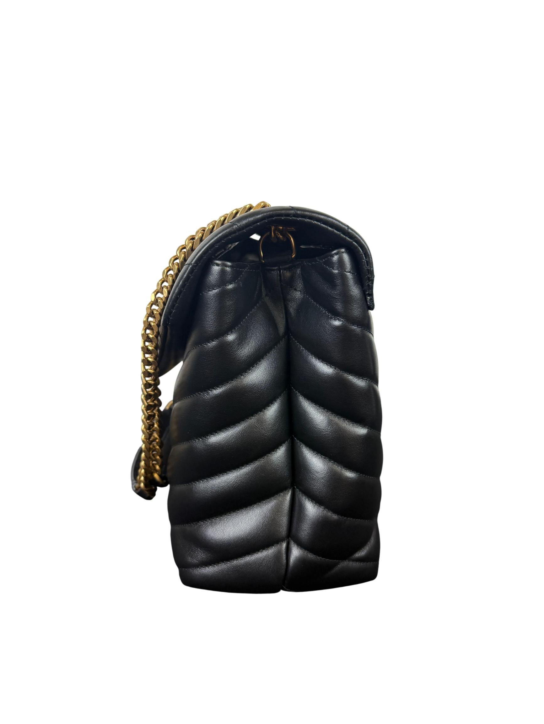 Saint Laurent Loulou Medium Puffer Quilted Leather Shoulder Bag