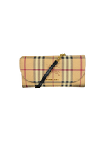 Burberry Henley Haymarket Check Canvas Wallet On Chain Bag