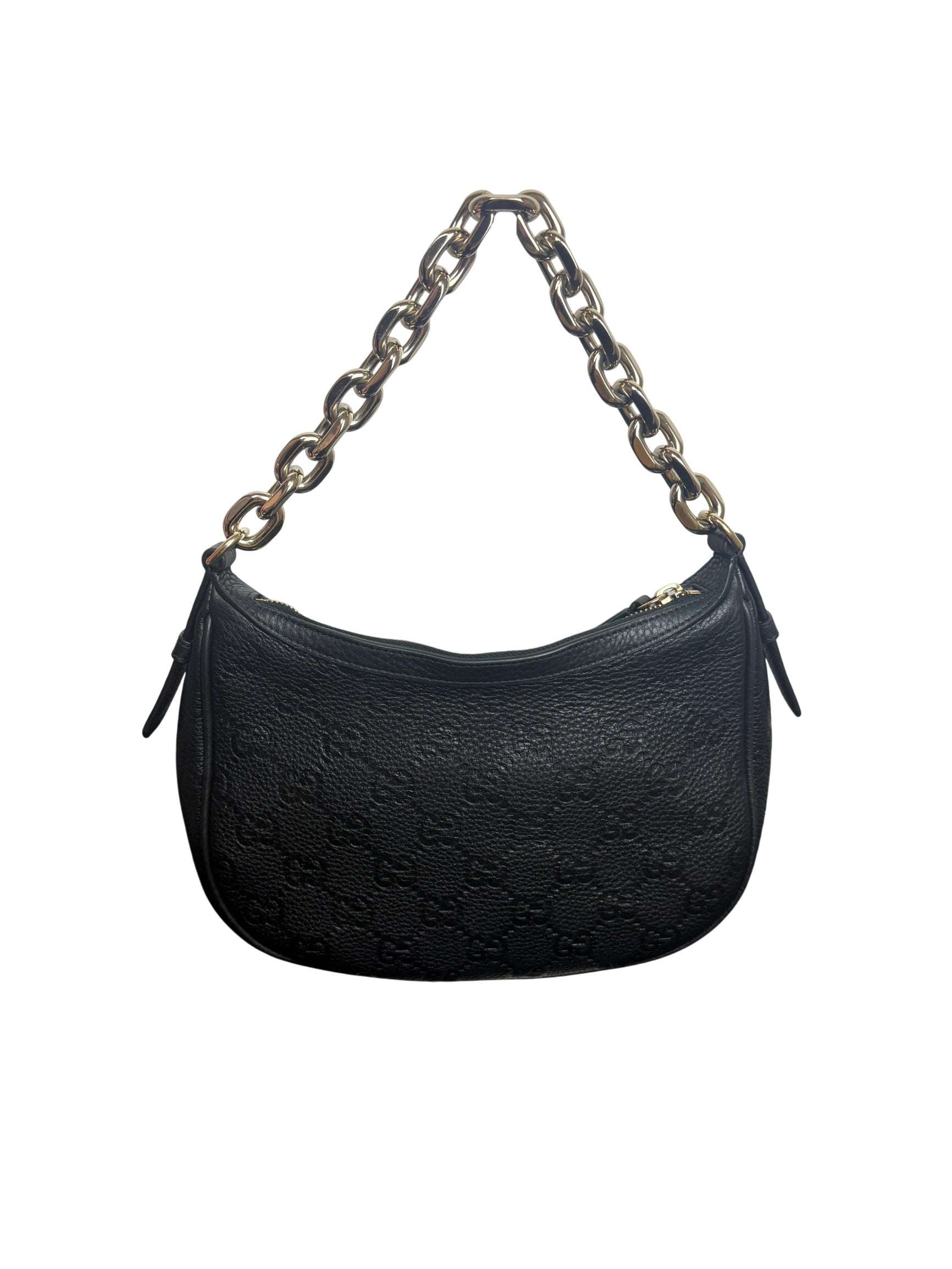 Gucci GG Calfskin Emblem Shoulder Bag