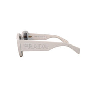 Prada White Oval Sunglasses