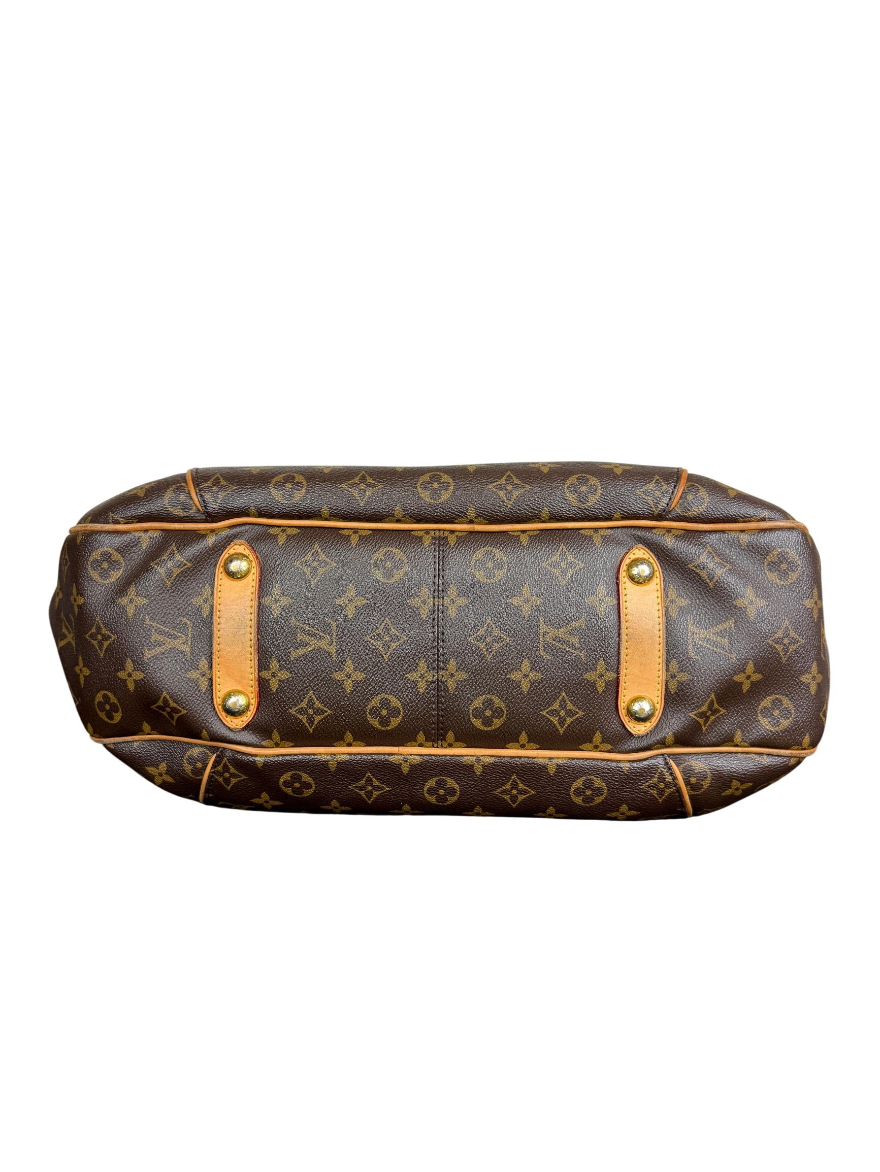 Louis Vuitton Monogram Galliera PM Hobo Bag Brown