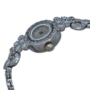 Hamilton Vintage 14k White Gold Diamond Ladies Manual Watch