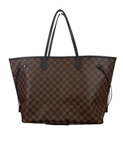 Louis Vuitton Neverfull GM Damier Ebene Canvas Large Tote Bag
