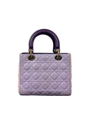Christian Dior Lady Dior Medium Lambskin Handbag