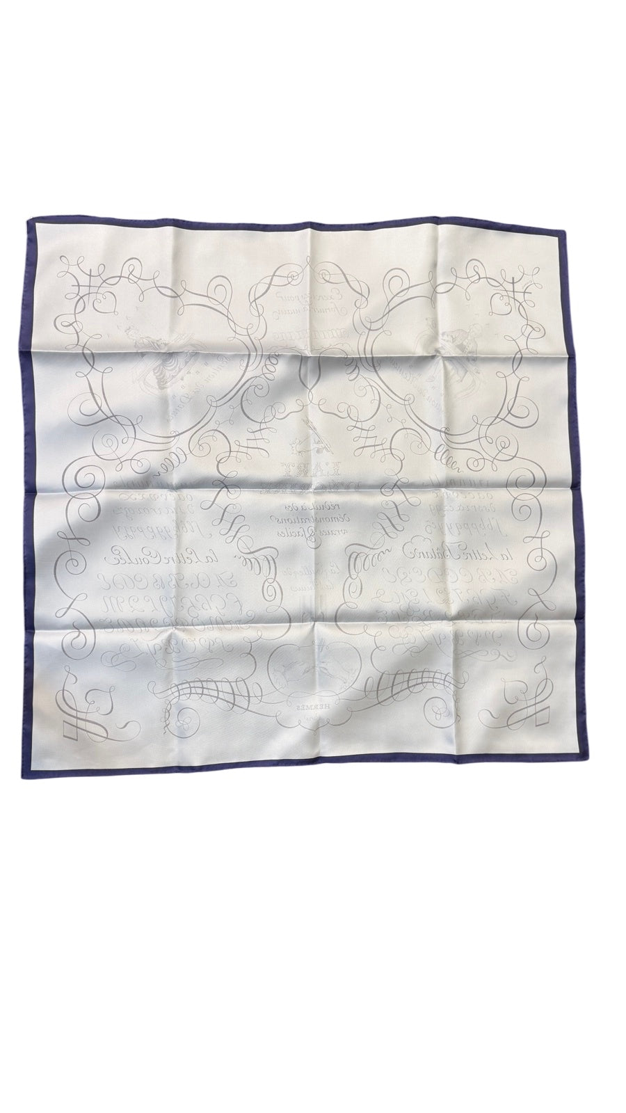 Hermès l'art D'ecrire Silk Scarf