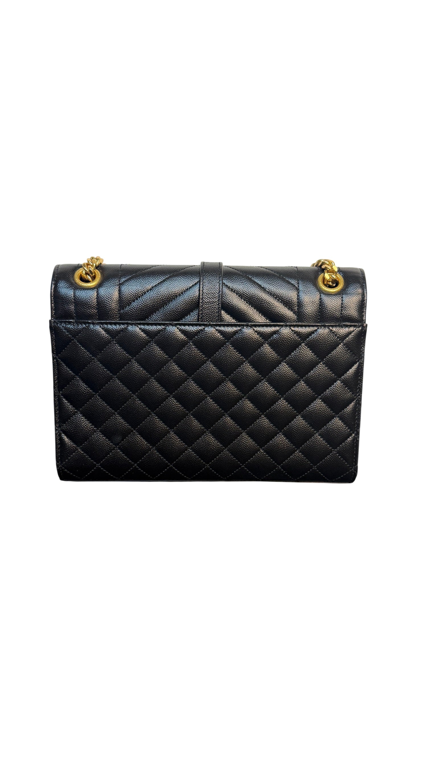 Saint Laurent Envelope Medium Matelassé Quilted Shoulder Bag