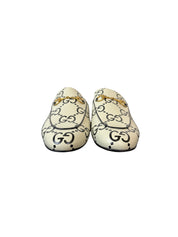 Gucci Princetown Mule Loafers GG with Gold Horsebit and Heart Detail