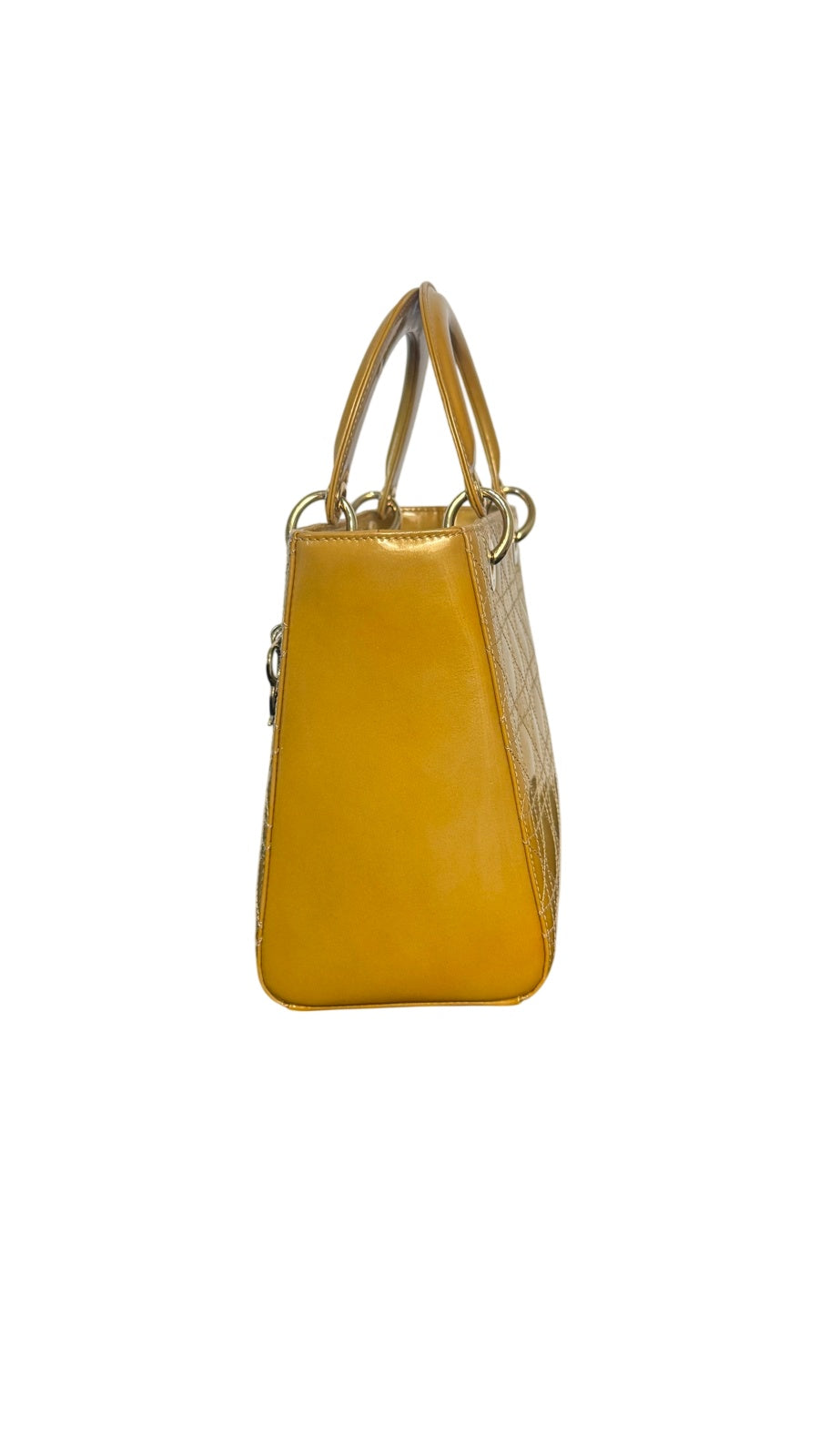 Dior Lady Dior Patent Leather Handbag