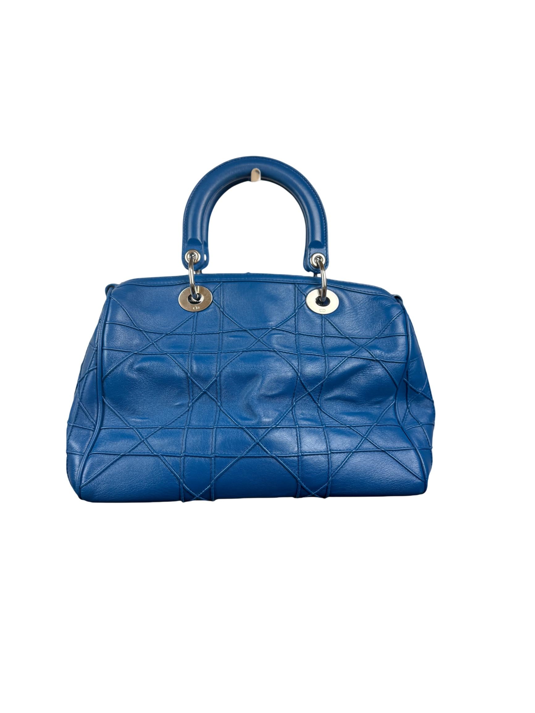 Christian Dior Granville Cannage Polochon Satchel
