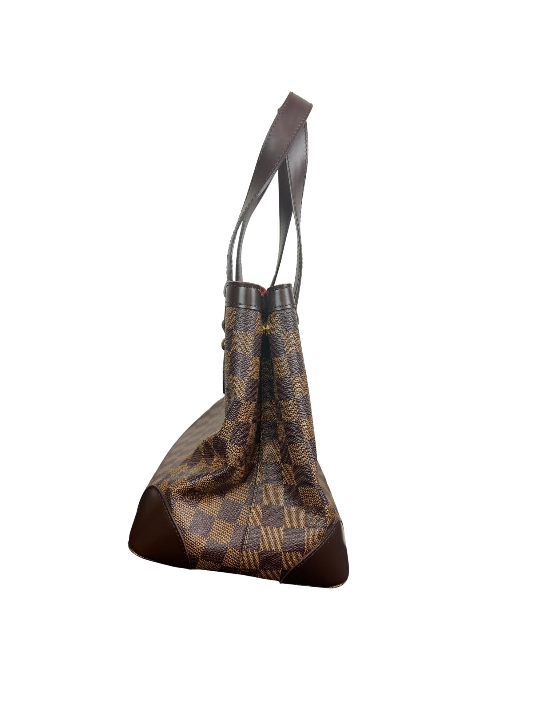 Louis Vuitton Damier Ebene Hampstead PM Tote Bag