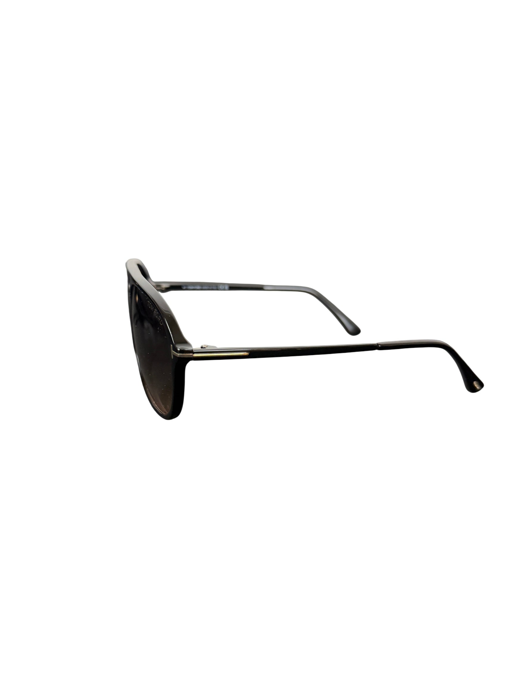 Tom Ford Samson TF909 01B Black Aviator Sunglasses