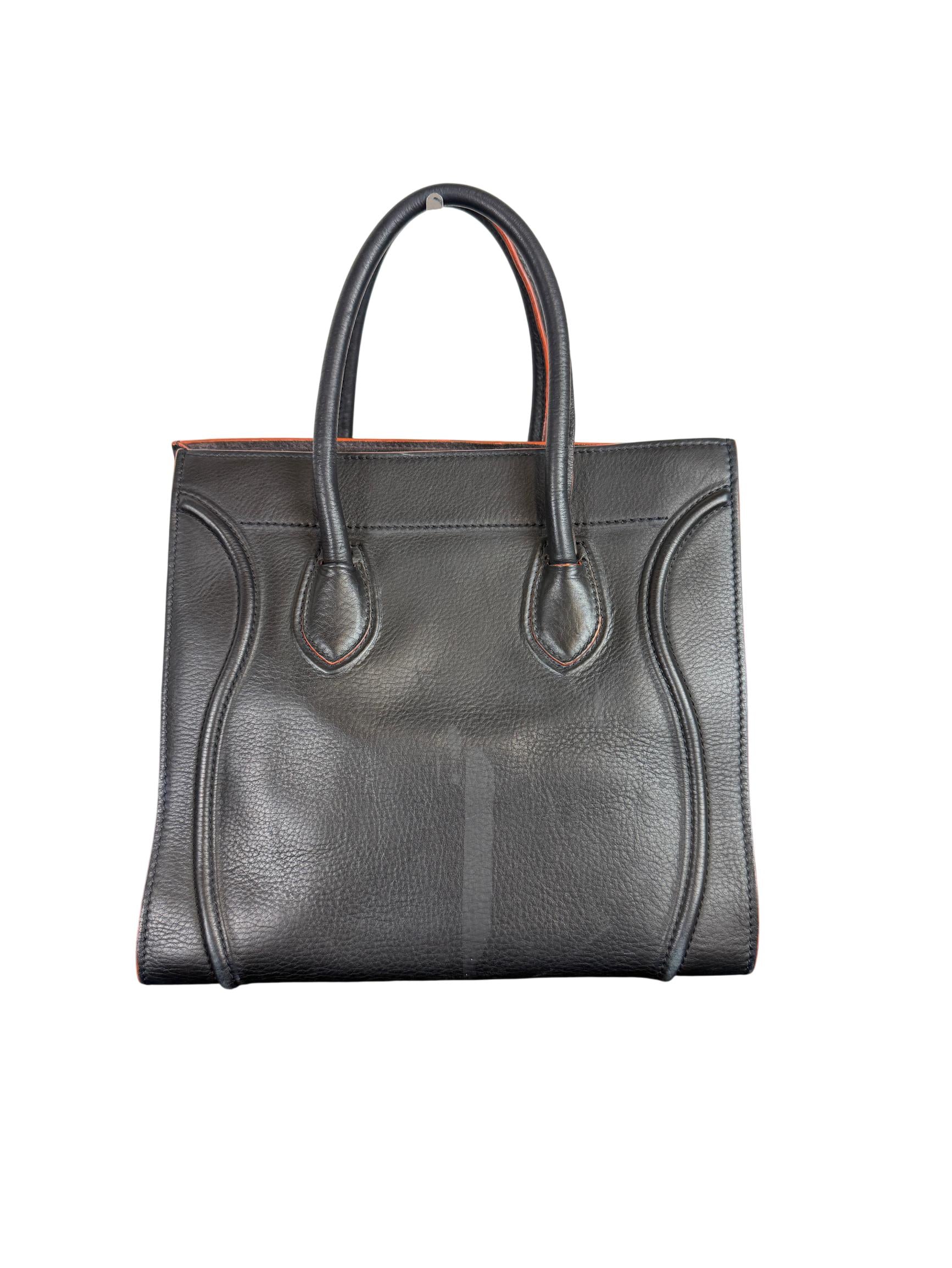 Celine Luggage Phantom Medium Leather Tote Bag