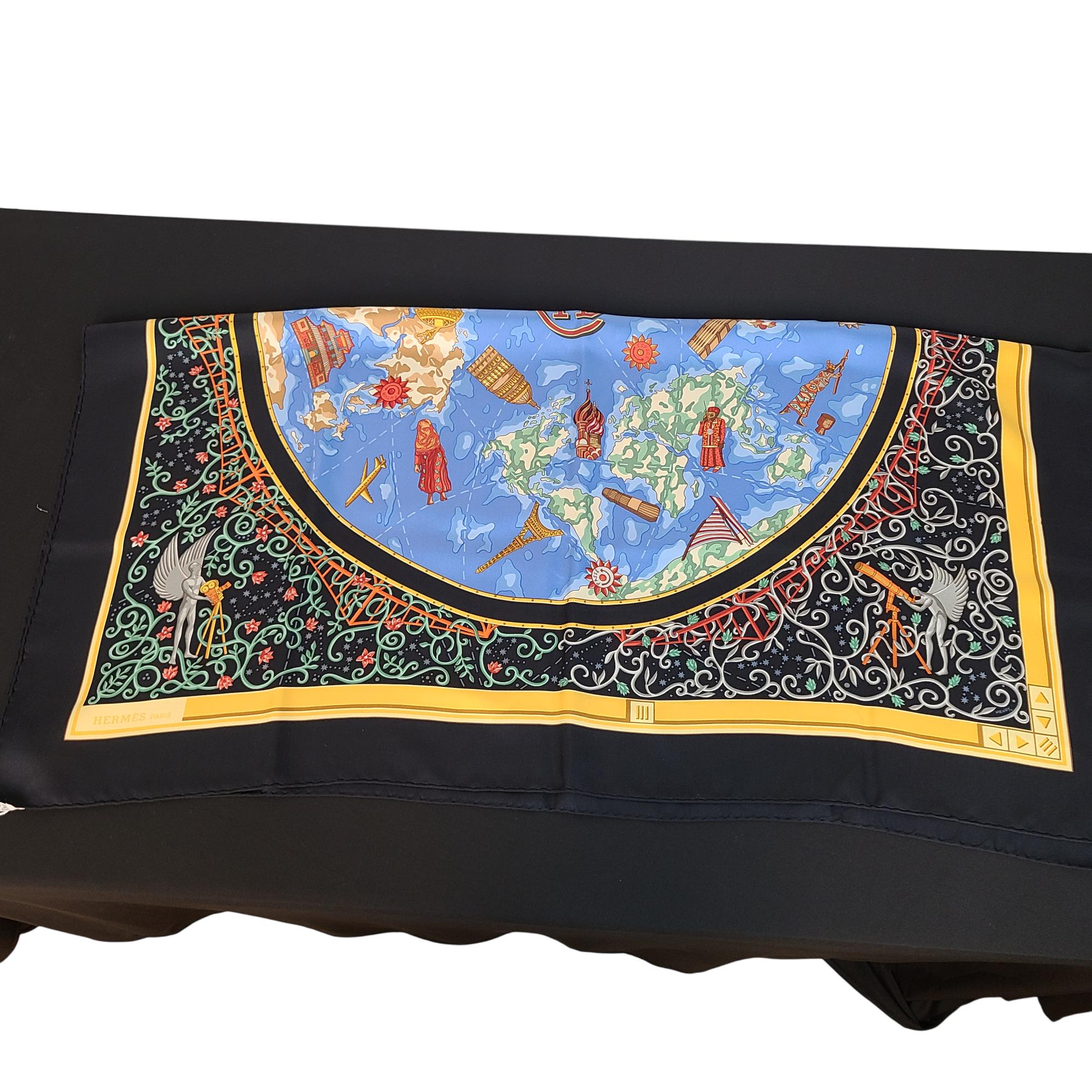 Hermès 'Around the World' Silk Scarf