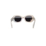 Prada White Oval Sunglasses