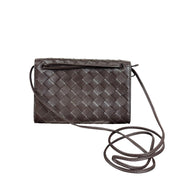 Bottega Veneta Andiamo Intrecciato Leather Pouch -Crossbody/Shoulder Strap