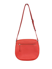 Celine Trotteur Messenger Bag Orange Grained Calfskin Leather