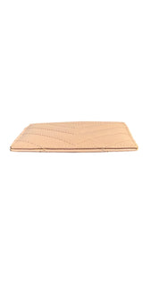 Saint Laurent Cassandre Nude Matelassé Card Holder