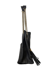 Gucci Soho Black Pebbled Calfskin Medium Chain Shoulder Bag