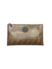 Fendi  Flat Zucca Baguette Medium Pouch