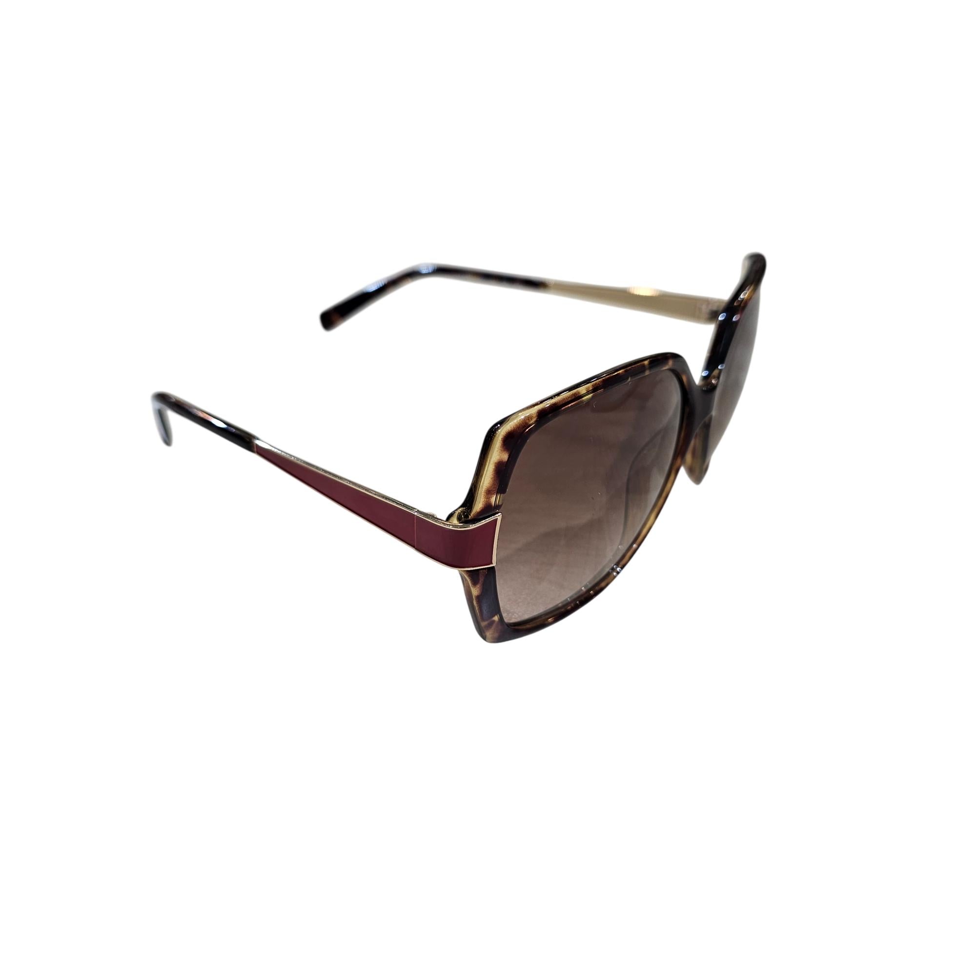 Fendi FS5330 Tortoiseshell Oversized Square Frame Sunglasses