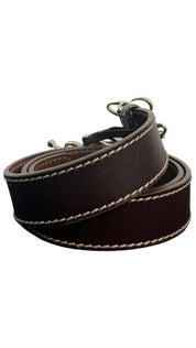 Gucci Leather Belt with Gold Script Logo Buckle