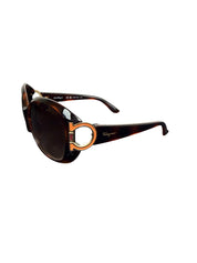 Salvatore Ferragamo SF668S 238 Women's Tortoise Brown Sunglasses