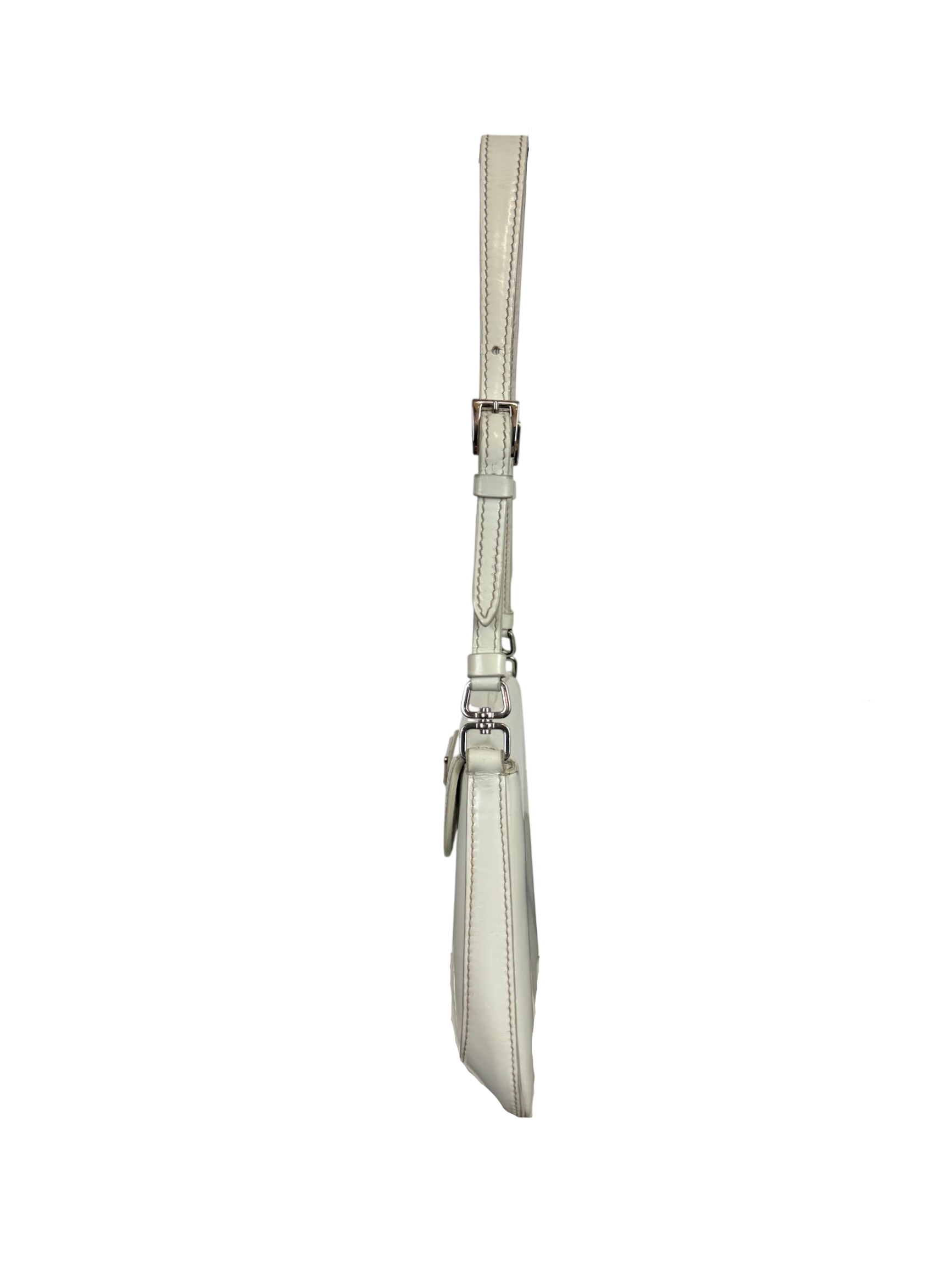 Prada Cleo Brushed Leather Mini Shoulder Bag