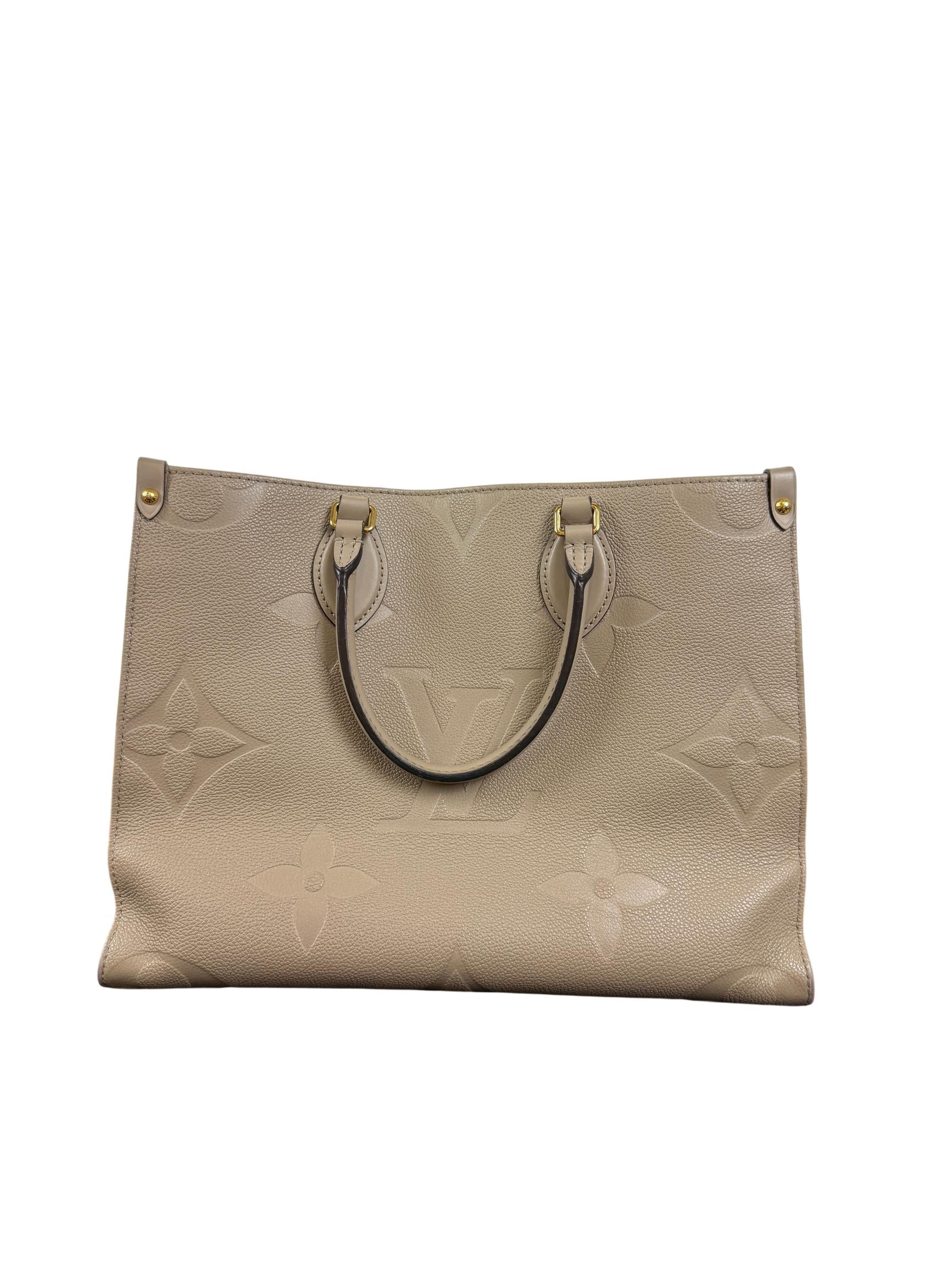 Louis Vuitton OnTheGo MM Monogram Empreinte Leather Tote Bag