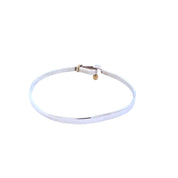 Tiffany & Co. Sterling Silver Bracelet with 18k Gold Accents