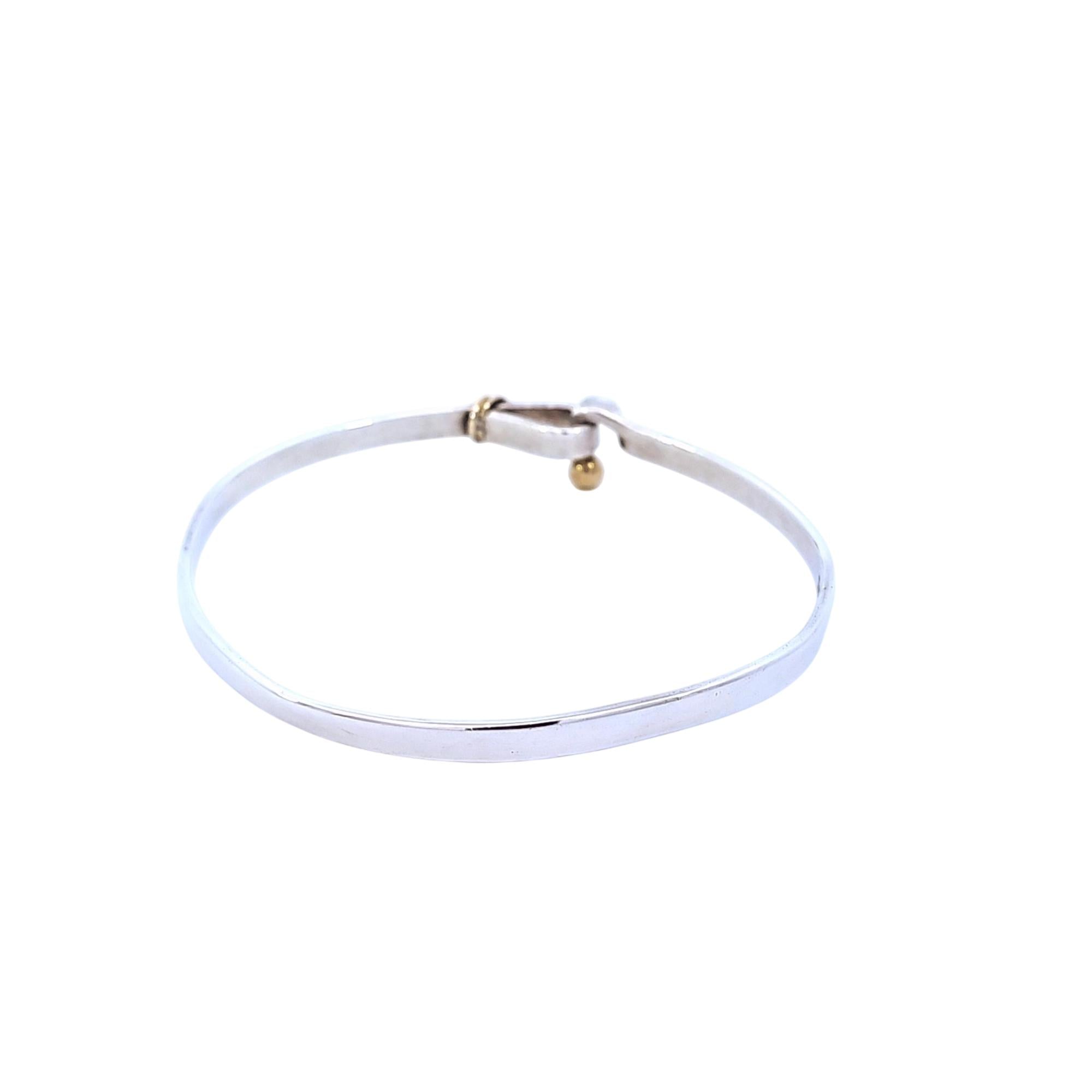 Tiffany & Co. Sterling Silver Bracelet with 18k Gold Accents