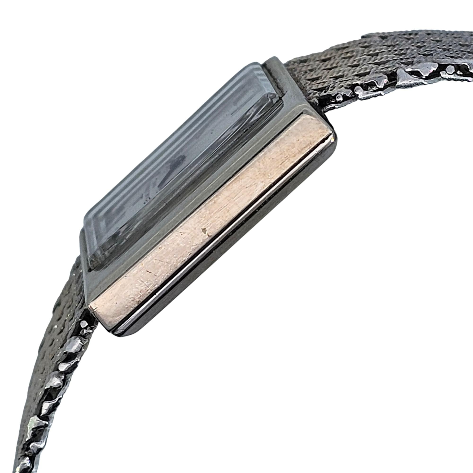 Baume & Mercier 14KWG Rectangle dial Vintage Watch