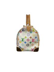 Louis Vuitton x Takashi Murakami Monogram Multicolor Speedy 30 Handbag (White)
