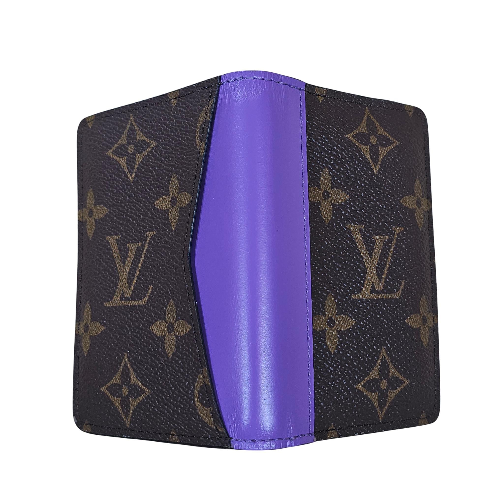 Louis Vuitton x Virgil Abloh Pocket Organizer Monogram & Purple Leather
