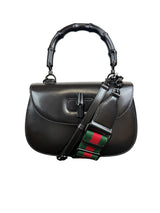Gucci Bamboo 1947 Black Leather Handbag