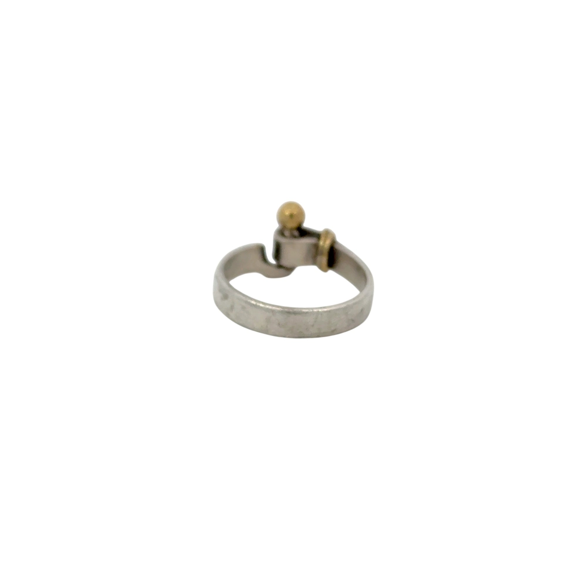 Ring Tiffany & Co. Sterling Silver and 18K Gold Hook & Eye