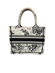 Christian Dior Book Tote Small Hercules Embroidered Canvas Bag