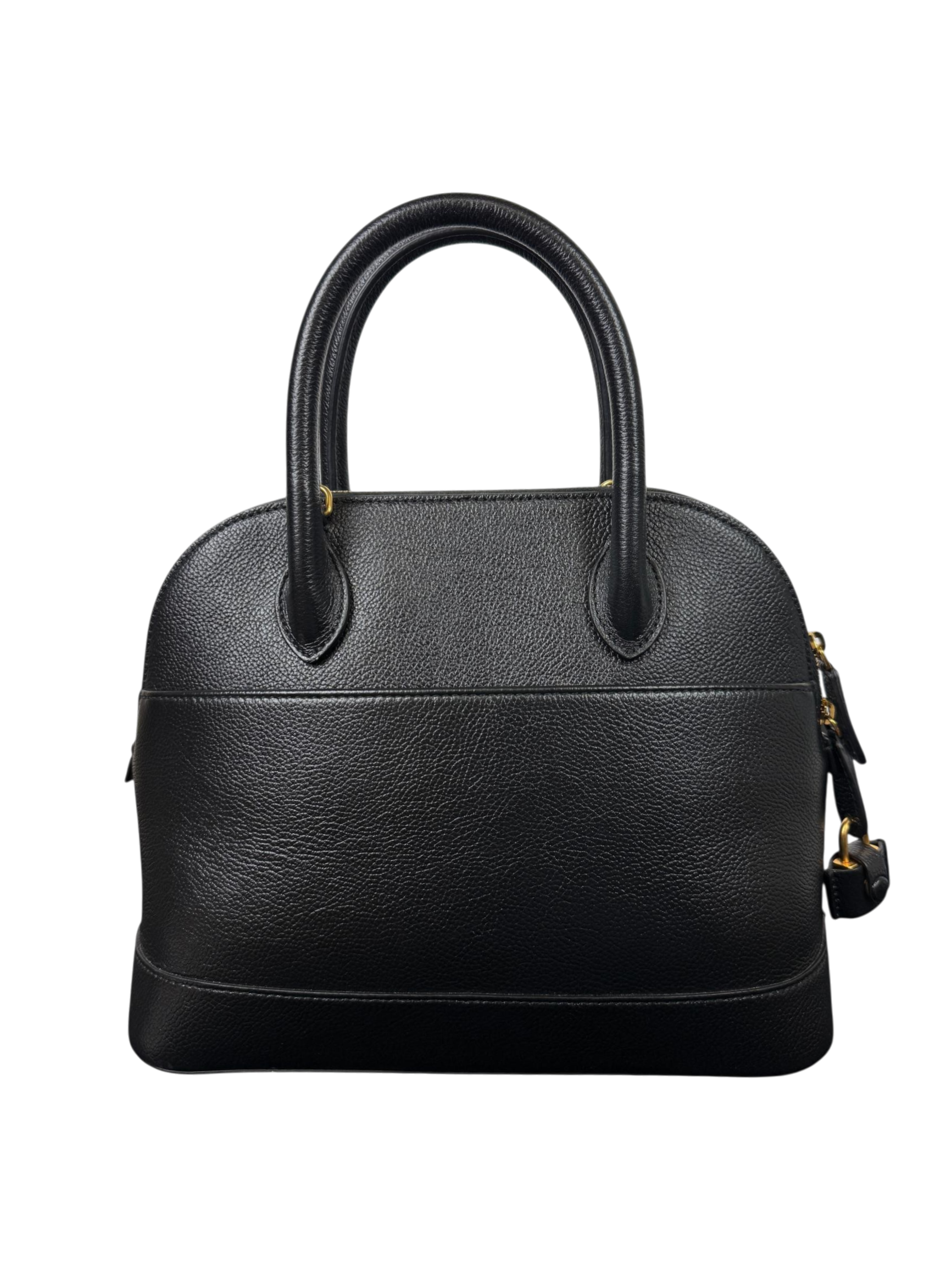 Balenciaga Ville Top Handle Grained Leather Bag Black