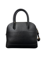 Balenciaga Ville Top Handle Grained Leather Bag Black
