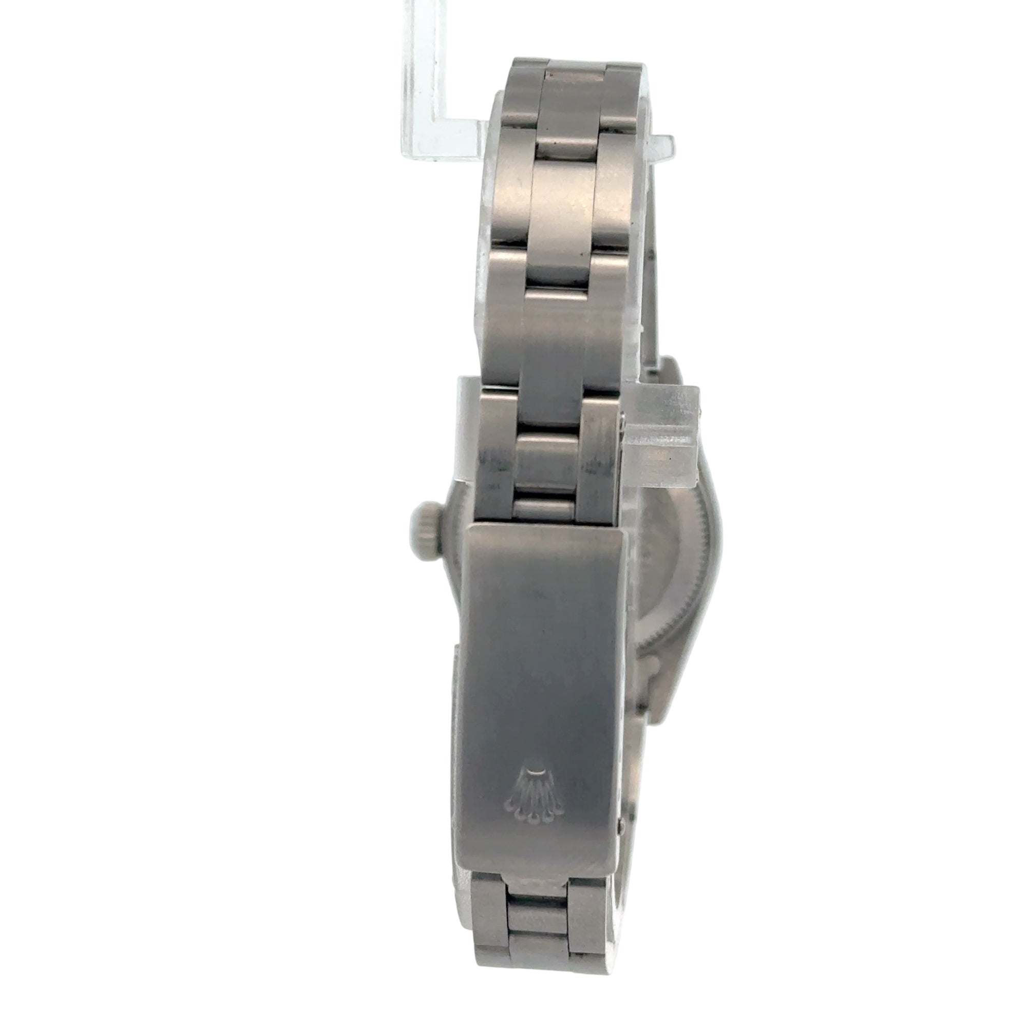 Rolex Oyster Perpetual Ladies Watch Stainless Steel Silver Dial 76080